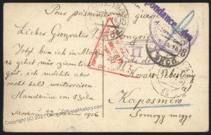 Russia WWI POW Camp Austria Hungary Prisoner  RPPC Cover 106207