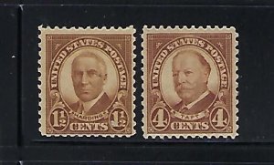 US #684-685  1930 HARDING/TAFT- REGULAR ISSUES   MINT NEVER HINGED