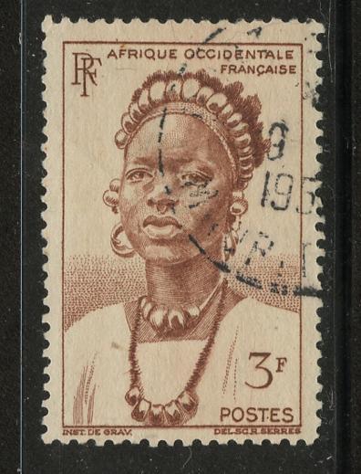 French West Africa Sct # 56; Used    