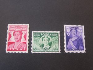 Tonga 1950 Sc 91-3 set MH