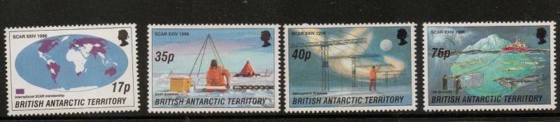 BRITISH ANTARCTIC TERR. SG260/3 1996 ANTARCTIC RESEARCH MNH