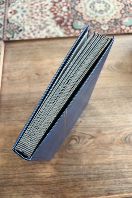 Blue Dutch Stock Book - 16 Double Sided Pages with Glassine Interleaves