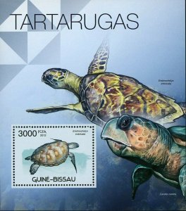 Turtles Stamp Eretmochelys Imbricata Caretta Caretta S/S MNH #5896 / Bl.1041