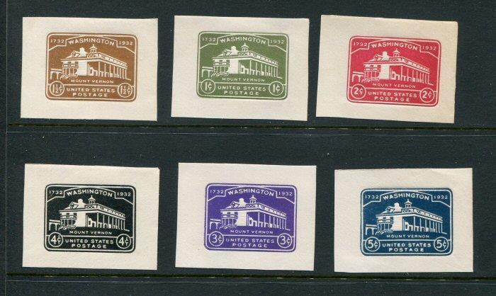 United States Cut Squares #U523-8 Unused Hinged