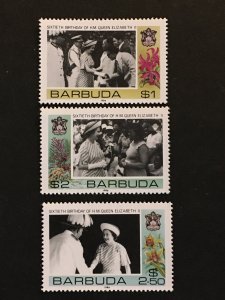 1986 Barbuda 779-781 Queen Elizabeth II 60th Birthday