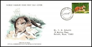 Botswana 182 Weasel Typed FDC