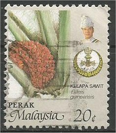 PERAK, 1986, used 20c, Agriculture Scott 165