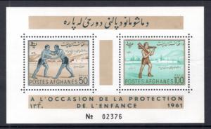 Afghanistan 502-503 Footnoted Souvenir Sheet MNH VF
