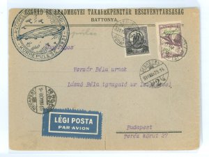 Hungary 452/C25 1931 Cover carried on the March 1931 Graf Zeppelin (LZ129) to Hungary (overnight in Budapest/cover is folded wit