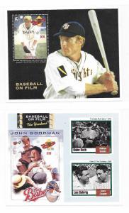 Gambia 1993 Baseball Films 2 S/S MNH C3