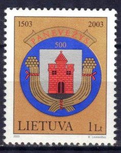 Lithuania 2003 Panevezys City 500 Years Coats of Arms Sc.752 MNH