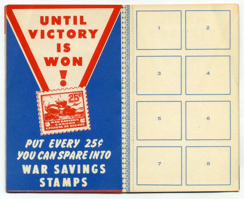 War Savings Stamps Booklet -Featuring 17 stamps from the 1940-1941 set