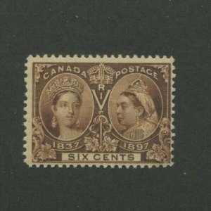 1897 Canada Postage Stamp #55 Mint F/VF Disturbed Original Gum