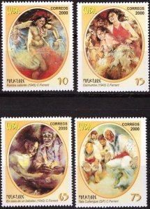 CUBA Sc# 4058-4061  FOLKLORE History lore CPL SET of 4 stamps 2000 MNH mint