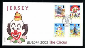 Jersey Circus Set  FDC 1020-1023 SG 1031-1034   (3rL)