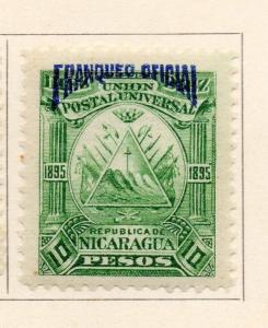 Nicaragua 1892 Early Issue Fine Mint Hinged Optd Franqueo Official 10P. 155307