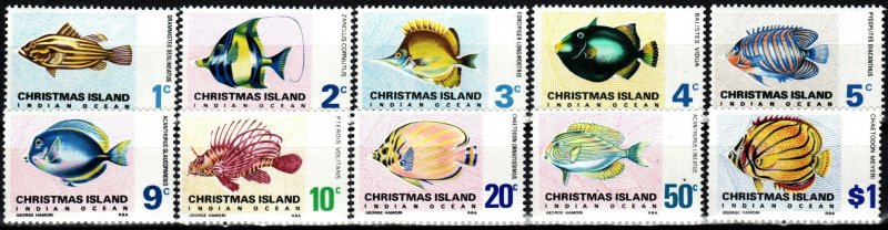 Christmas Island #22-8, 30, 32-3  MNH CV $11.30 (X6981)