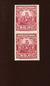 Panama 222 Centenary of Independence India Plate Proof on Card Pair  of 2 Stamps