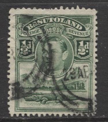 Basutoland - Scott 18 - KGVI-Definitive Issue -1938 - Used - Single 1/2d Stamp