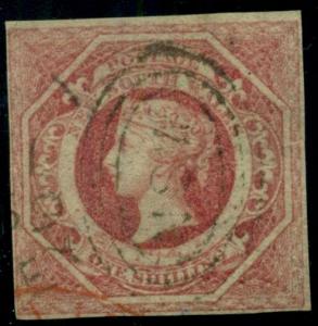 NEW SOUTH WALES #31, 1sh pale red brown, used, Scott $140.00