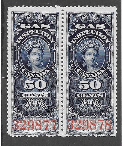 Canada #FG19 pair, Mint NH