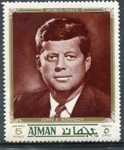 Ajman 1968 JOHN FITZGERALD KENNEDY 1 value Perforated Mint (NH)