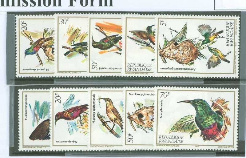 Rwanda #1130-1139 Mint (NH)