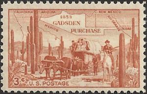# 1028 MINT NEVER HINGED GADSDEN PURCHASE