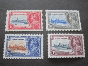 Virgin Islands 1953 Sc 69-72 Silver Jubilee set MH