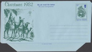 CAYMAN IS 1982 10c Christmas aerogramme unused..............................J739