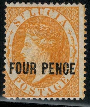 St Lucia 1883-1884 SC 21 Mint SCV $325.00