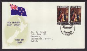 New Zealand 429 Christmas 1969 Typed FDC