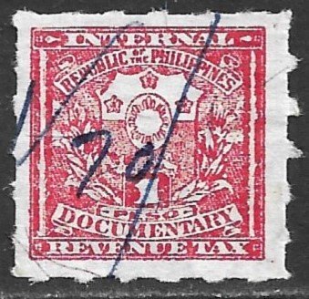 PHILIPPINES 1970 1p ARMS Documentary Revenue Bft 97 VFU