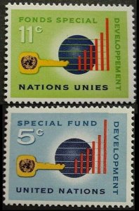 1965 UN New York 148-149 Special Fund for Development