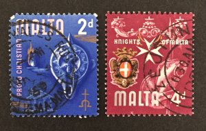 Malta 1965 #315,18, Various Designs, Used.