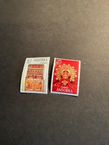 Stamps Spanish Andorra Scott #81-2 never hinged