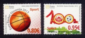 Montenegro Sc# 344-5 MNH Sports