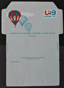 1973 US Sc. #UC46 air mail letter sheet, mint, not folded, very good shape