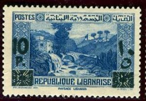 Lebanon; 1943: Sc. # 162: MH Single Stamp