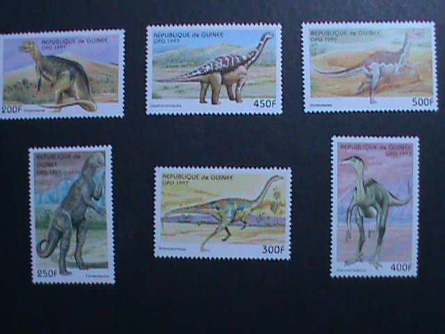 GUINEA- 1997 SC#1417-22 PREHISTORY ANIMALS  STAMPS COMPLETE SET MNH VF