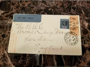 1932 Malacca Malaya Cover To England via KLM Airmail # 165