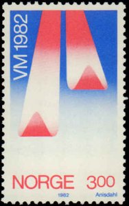 Norway #798-799, Complete Set(2), 1982, Sports, Never Hinged