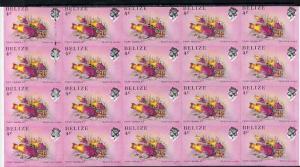 Belize 1984-88 Fairy Basslet 4c def spectacular imperf bl...