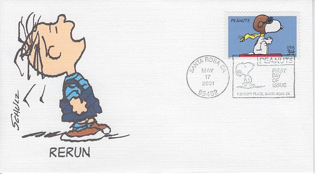 2001 Peanuts Snoopy (Scott 3507) Fleetwood 10 of 17 FDC