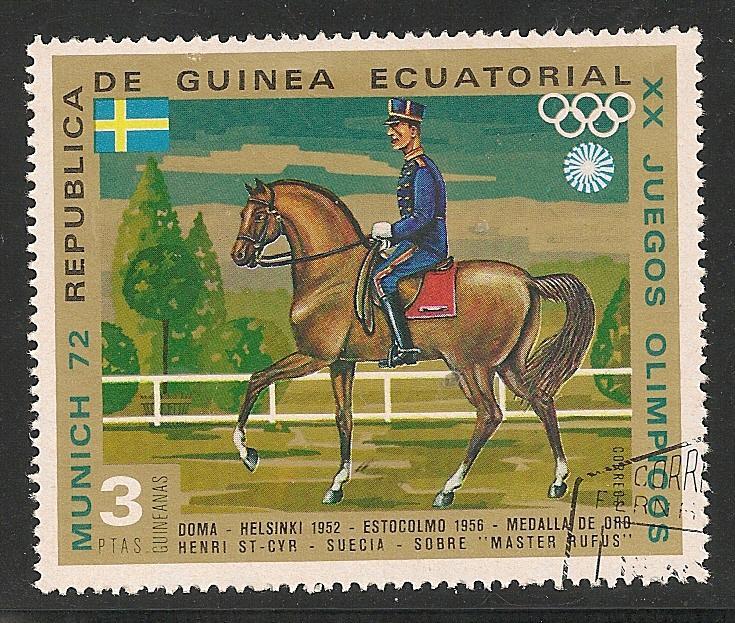 Republic de Guinea VF USED - Horses