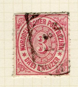 GERMANY; NORTHERN STATES 1860s classic issue fine used Shade of 3k. value