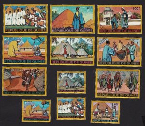 Guinea 1968 * HOUSE, TRADITION, COSTUMES * Full set of 12 stamps [W02]