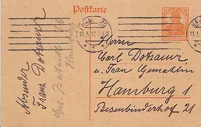 Germany, Government Postal Card