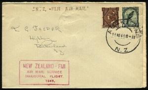 NEW ZEALAND 1941 first flight cover Auckland - Fiji........................96431