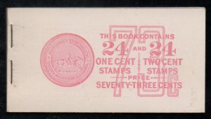 USA #804b BK93 COMPLETE BOOK, F/VF OG NH, post office fresh booklet, good col...